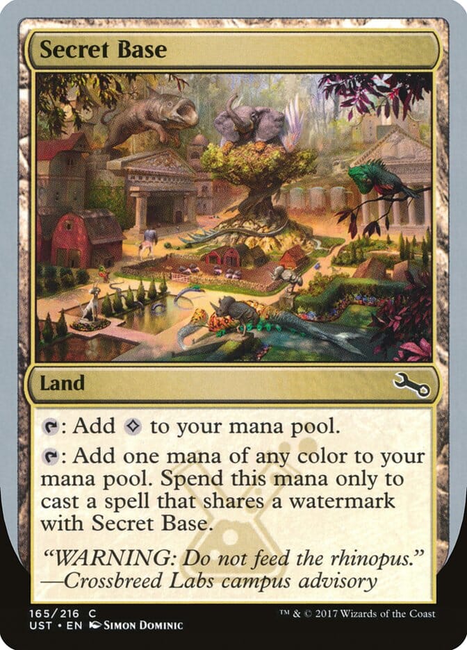 Secret Base (Artist: Simon Dominic) [Unstable] MTG Single Magic: The Gathering  | Multizone: Comics And Games