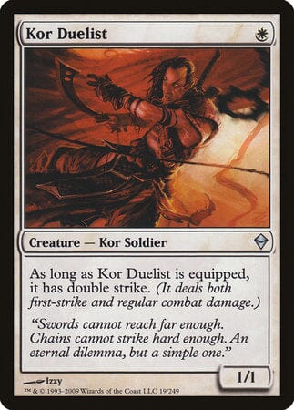 Kor Duelist [Zendikar] MTG Single Magic: The Gathering  | Multizone: Comics And Games