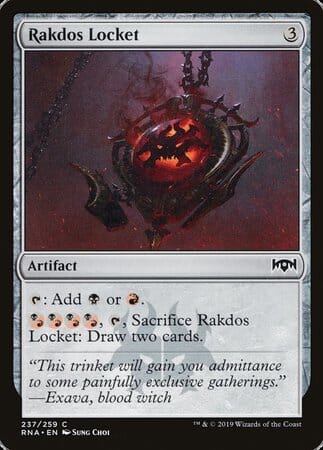 Rakdos Locket [Ravnica Allegiance] MTG Single Magic: The Gathering  | Multizone: Comics And Games