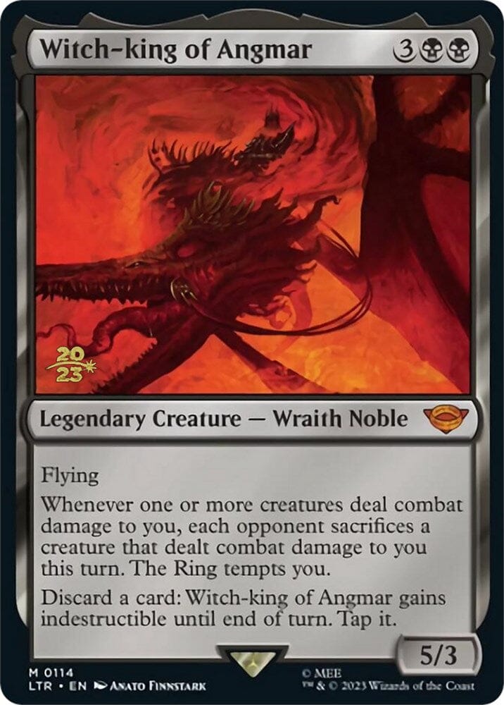 Witch-king of Angmar [The Lord of the Rings: Tales of Middle-Earth Prerelease Promos] MTG Single Magic: The Gathering  | Multizone: Comics And Games
