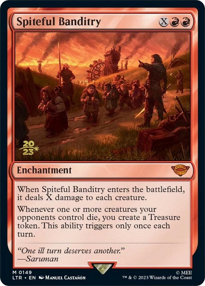 Spiteful Banditry [The Lord of the Rings: Tales of Middle-Earth Prerelease Promos] MTG Single Magic: The Gathering  | Multizone: Comics And Games
