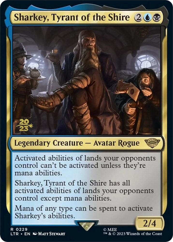 Sharkey, Tyrant of the Shire [The Lord of the Rings: Tales of Middle-Earth Prerelease Promos] MTG Single Magic: The Gathering  | Multizone: Comics And Games