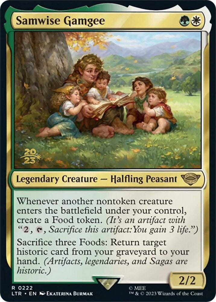Samwise Gamgee [The Lord of the Rings: Tales of Middle-Earth Prerelease Promos] MTG Single Magic: The Gathering  | Multizone: Comics And Games