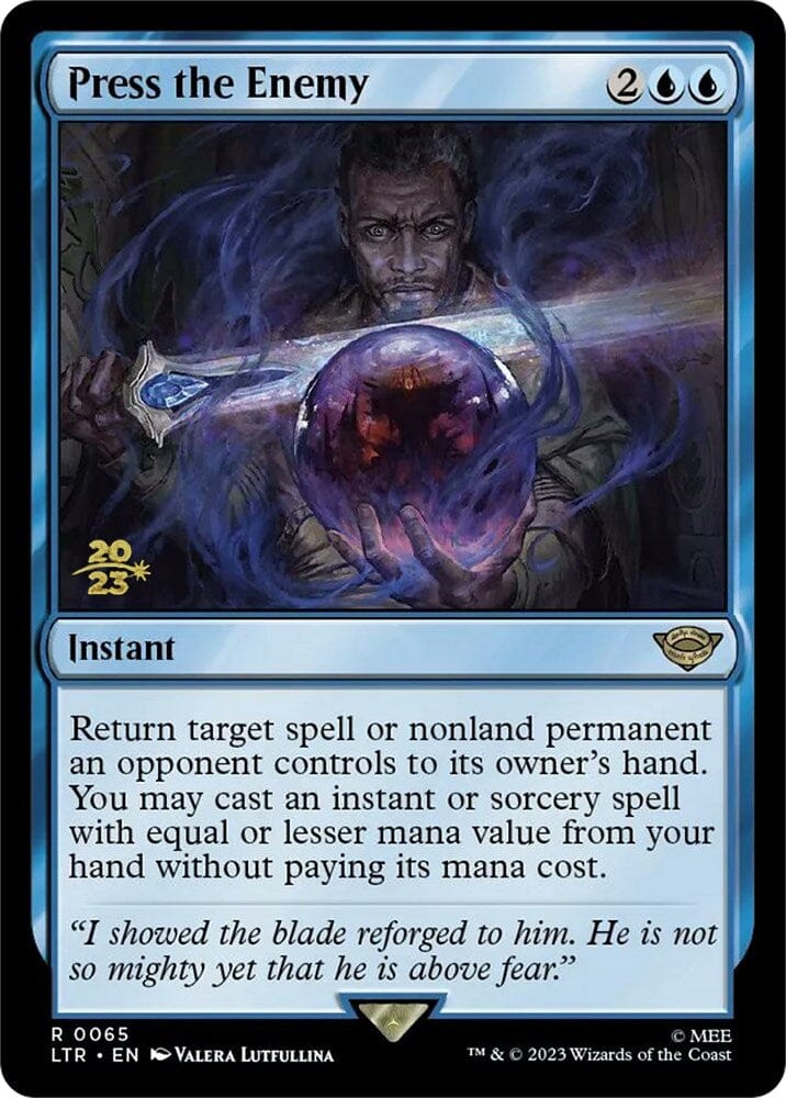 Press the Enemy [The Lord of the Rings: Tales of Middle-Earth Prerelease Promos] MTG Single Magic: The Gathering  | Multizone: Comics And Games