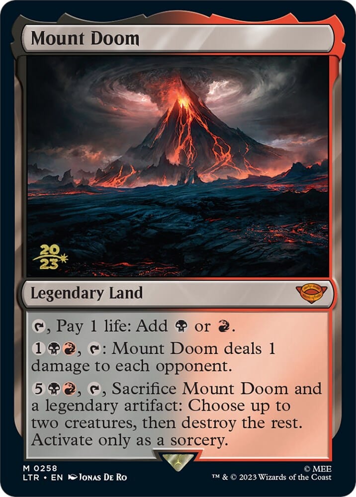 Mount Doom [The Lord of the Rings: Tales of Middle-Earth Prerelease Promos] MTG Single Magic: The Gathering  | Multizone: Comics And Games