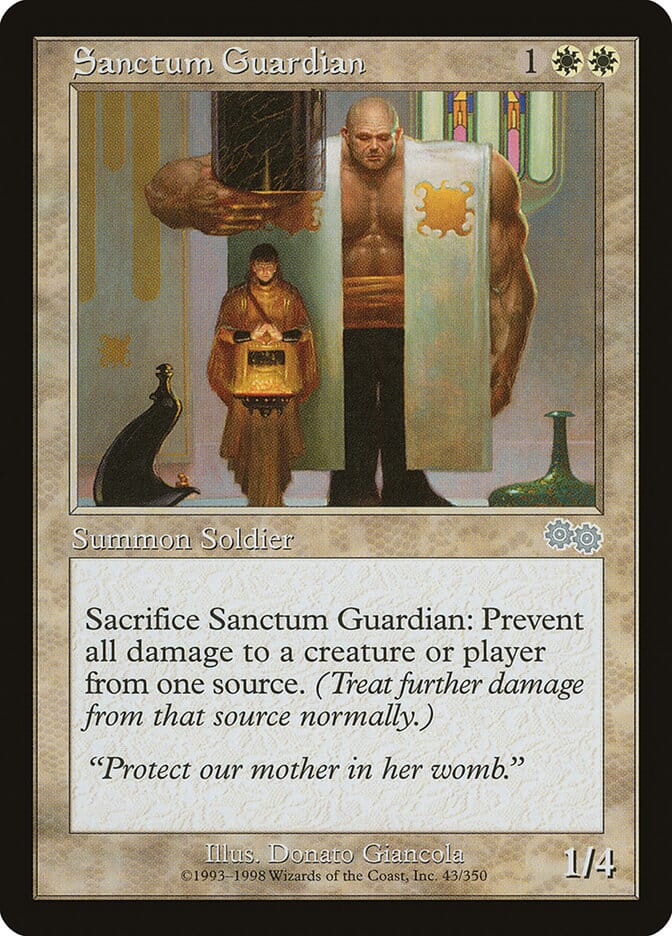 Sanctum Guardian [Urza's Saga] MTG Single Magic: The Gathering  | Multizone: Comics And Games