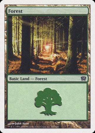 Forest (347) [Ninth Edition] MTG Single Magic: The Gathering  | Multizone: Comics And Games