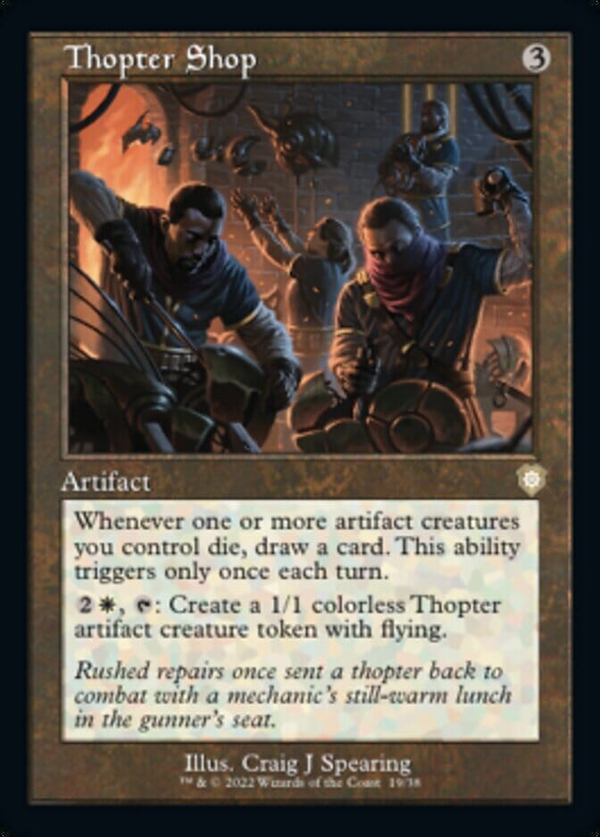 Thopter Shop (Retro) [The Brothers' War Commander] MTG Single Magic: The Gathering  | Multizone: Comics And Games