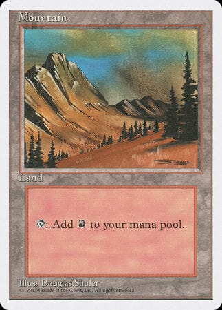 Mountain (C) [Fourth Edition] MTG Single Magic: The Gathering  | Multizone: Comics And Games