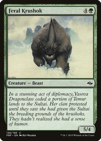 Feral Krushok [Fate Reforged] MTG Single Magic: The Gathering  | Multizone: Comics And Games