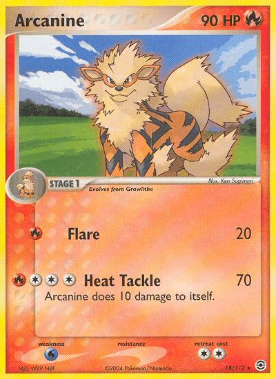 Arcanine (18/112) [EX: FireRed & LeafGreen] Pokemon Single Pokémon  | Multizone: Comics And Games