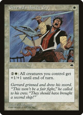 Gerrard's Battle Cry [Tempest] MTG Single Magic: The Gathering  | Multizone: Comics And Games