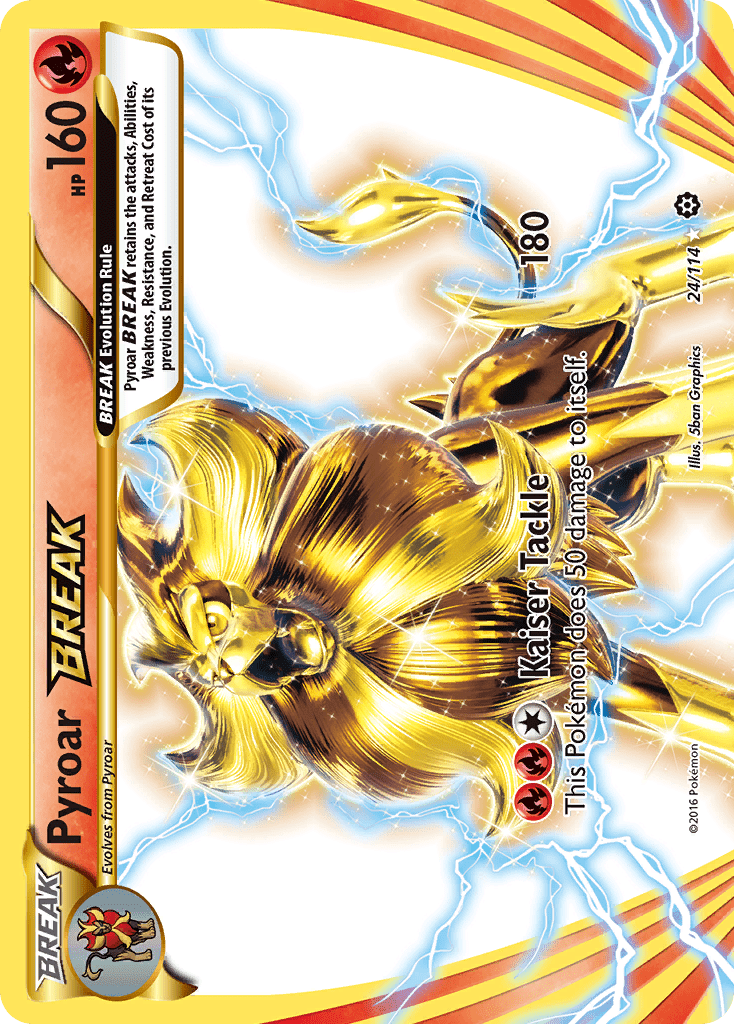 Pyroar BREAK (24/114) [XY: Steam Siege] Pokemon Single Pokémon  | Multizone: Comics And Games