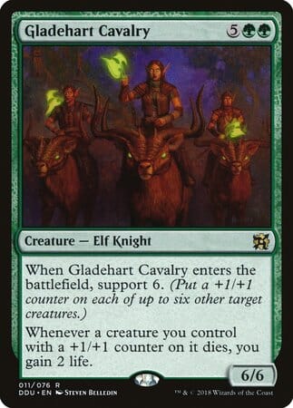 Gladehart Cavalry [Duel Decks: Elves vs. Inventors] MTG Single Magic: The Gathering  | Multizone: Comics And Games