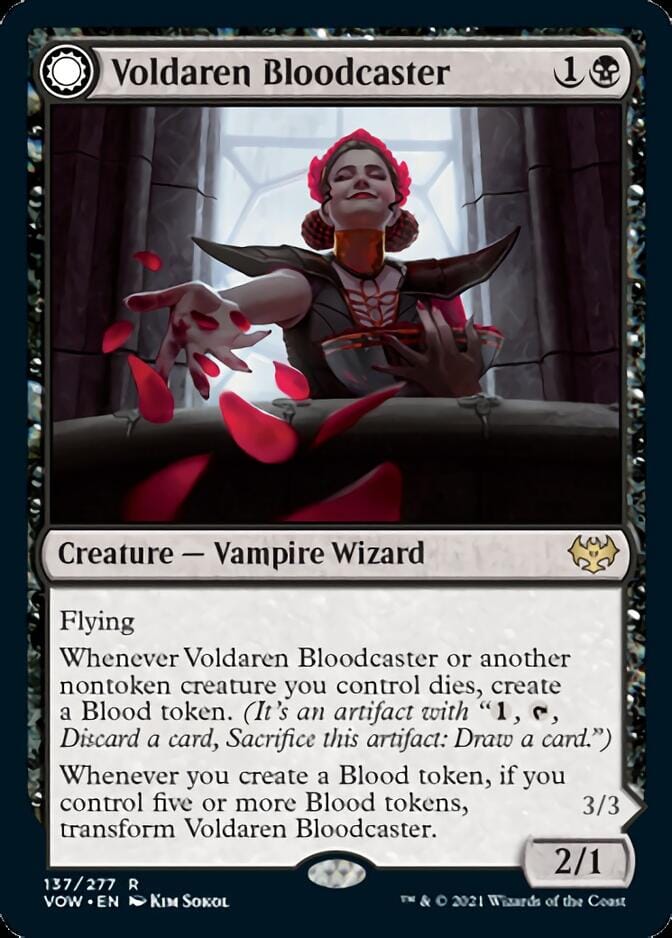 Voldaren Bloodcaster // Bloodbat Summoner [Innistrad: Crimson Vow] MTG Single Magic: The Gathering  | Multizone: Comics And Games