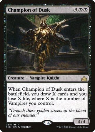 Champion of Dusk [Rivals of Ixalan] MTG Single Magic: The Gathering  | Multizone: Comics And Games