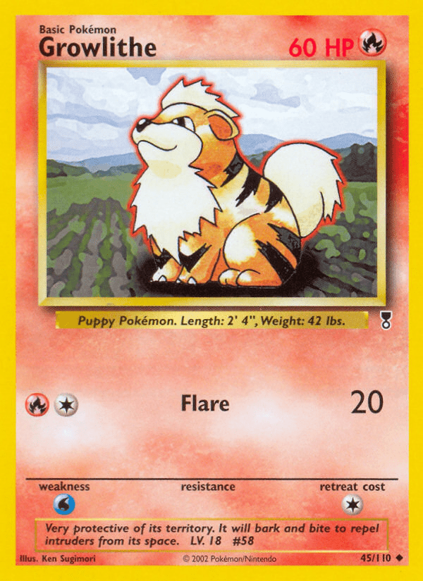Growlithe (45/110) [Legendary Collection] Pokemon Single Pokémon  | Multizone: Comics And Games
