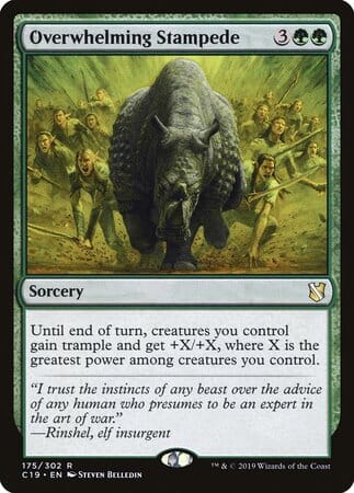 Overwhelming Stampede [Commander 2019] MTG Single Magic: The Gathering  | Multizone: Comics And Games