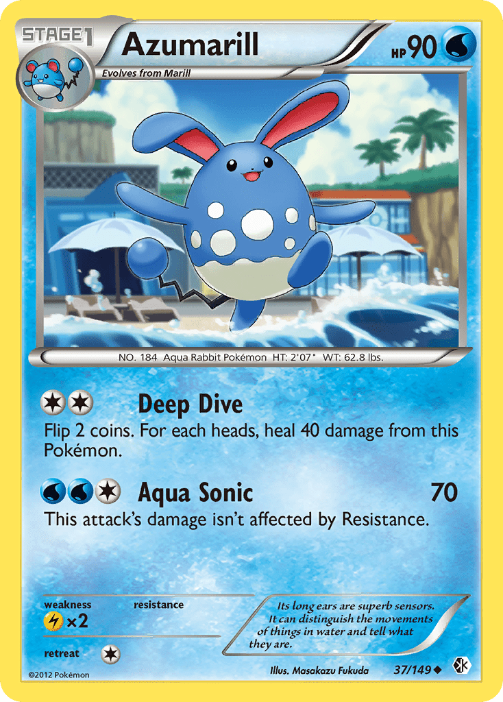 Azumarill (37/149) [Black & White: Boundaries Crossed] Pokemon Single Pokémon  | Multizone: Comics And Games