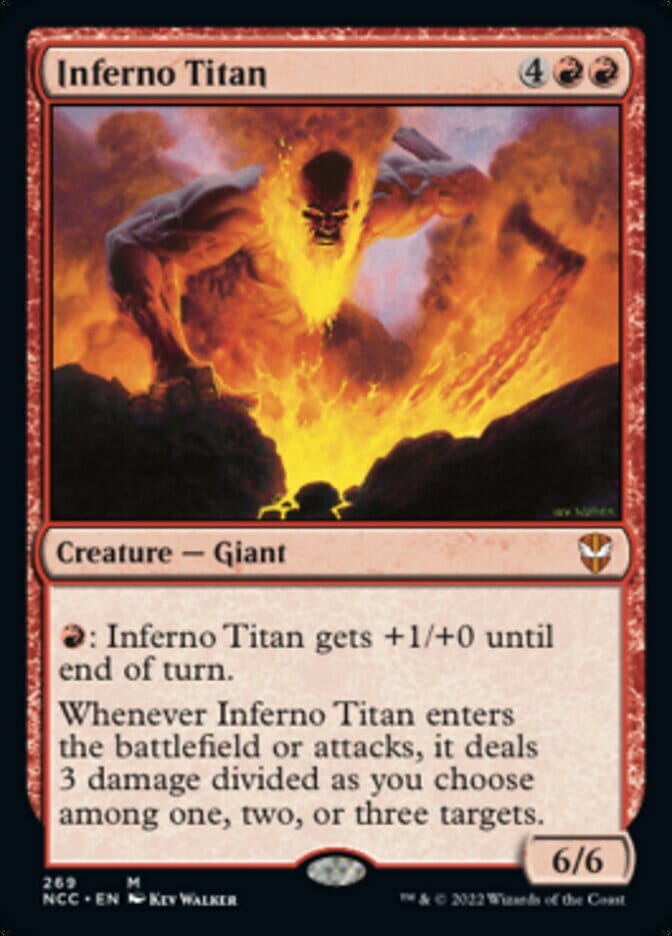 Inferno Titan [Streets of New Capenna Commander] MTG Single Magic: The Gathering  | Multizone: Comics And Games