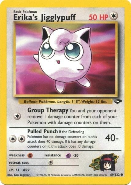 Erika's Jigglypuff (69/132) [Gym Challenge Unlimited] Pokemon Single Pokémon  | Multizone: Comics And Games