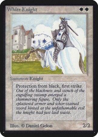 White Knight [Limited Edition Alpha] MTG Single Magic: The Gathering  | Multizone: Comics And Games