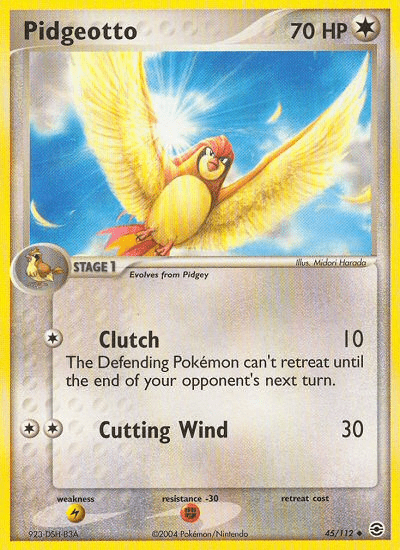 Pidgeotto (45/112) [EX: FireRed & LeafGreen] Pokemon Single Pokémon  | Multizone: Comics And Games