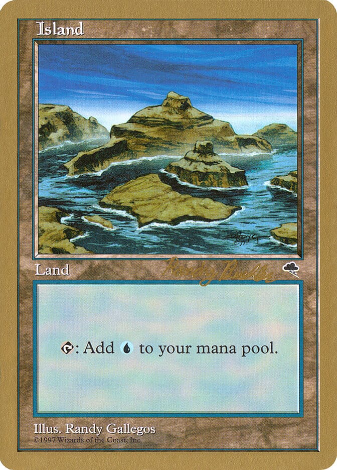 Island (rb338) (Randy Buehler) [World Championship Decks 1998] MTG Single Magic: The Gathering  | Multizone: Comics And Games