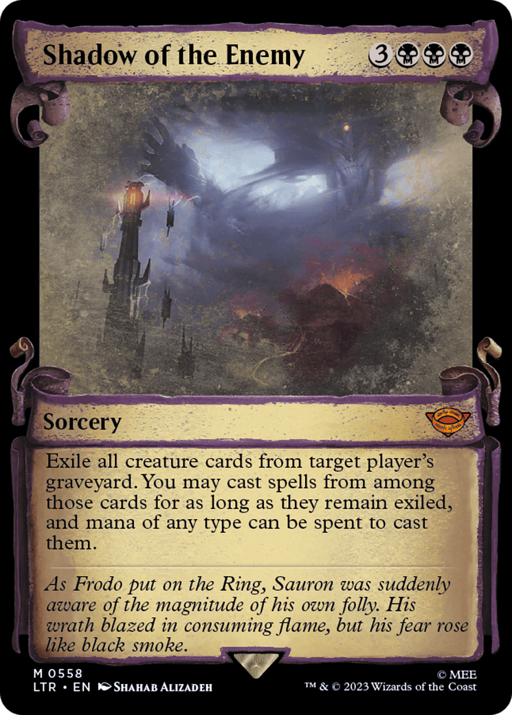 Shadow of the Enemy [The Lord of the Rings: Tales of Middle-Earth Showcase Scrolls] MTG Single Magic: The Gathering  | Multizone: Comics And Games