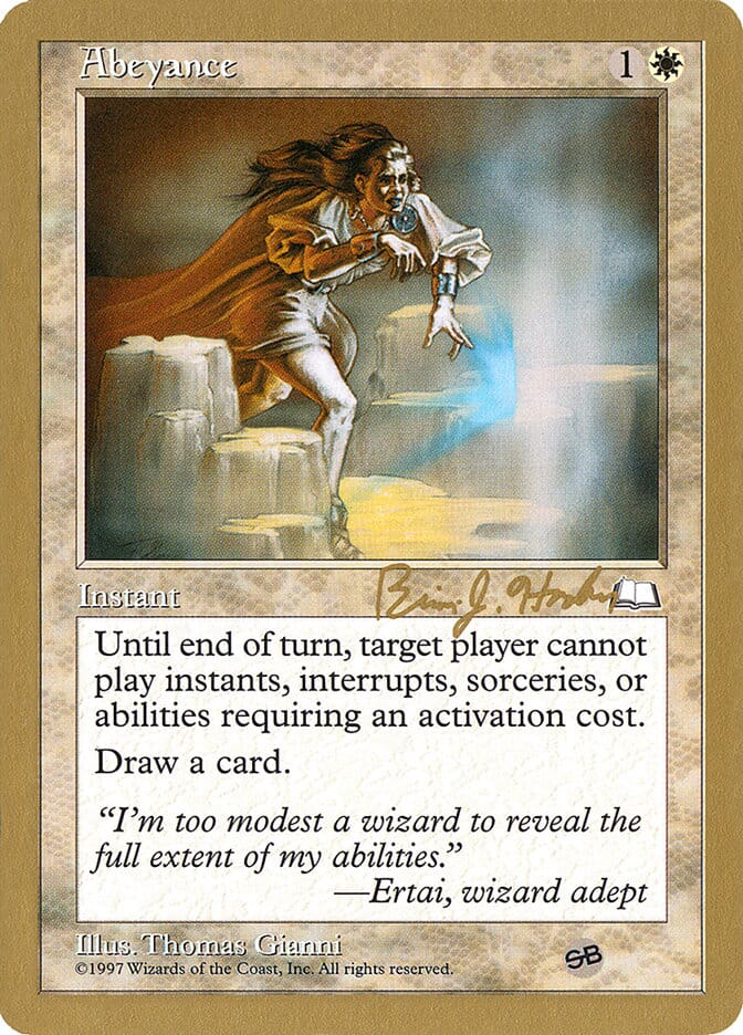 Abeyance (Brian Hacker) (SB) [World Championship Decks 1998] MTG Single Magic: The Gathering  | Multizone: Comics And Games