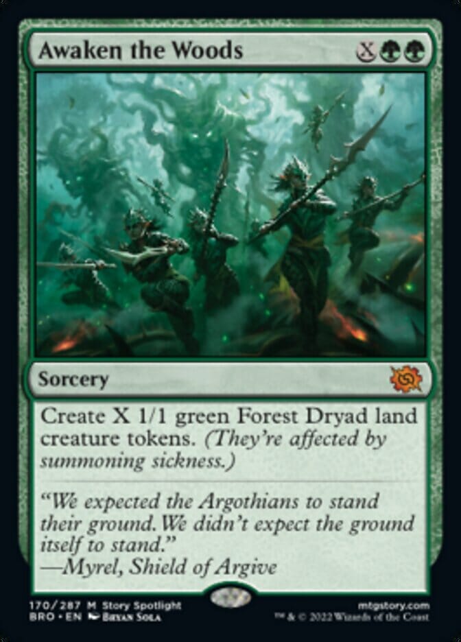 Awaken the Woods [The Brothers' War] MTG Single Magic: The Gathering  | Multizone: Comics And Games