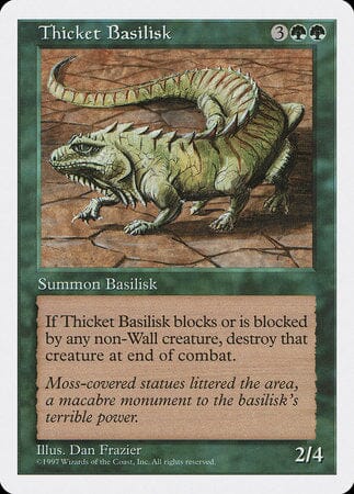 Thicket Basilisk [Fifth Edition] MTG Single Magic: The Gathering  | Multizone: Comics And Games