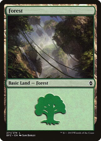 Forest (271) [Battle for Zendikar] MTG Single Magic: The Gathering  | Multizone: Comics And Games