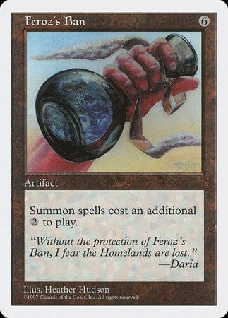 Feroz's Ban [Fifth Edition] MTG Single Magic: The Gathering  | Multizone: Comics And Games