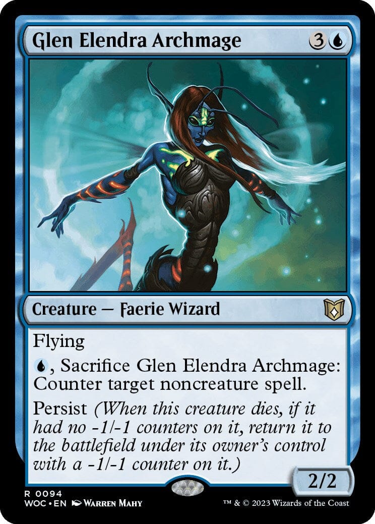 Glen Elendra Archmage [Wilds of Eldraine Commander] MTG Single Magic: The Gathering  | Multizone: Comics And Games