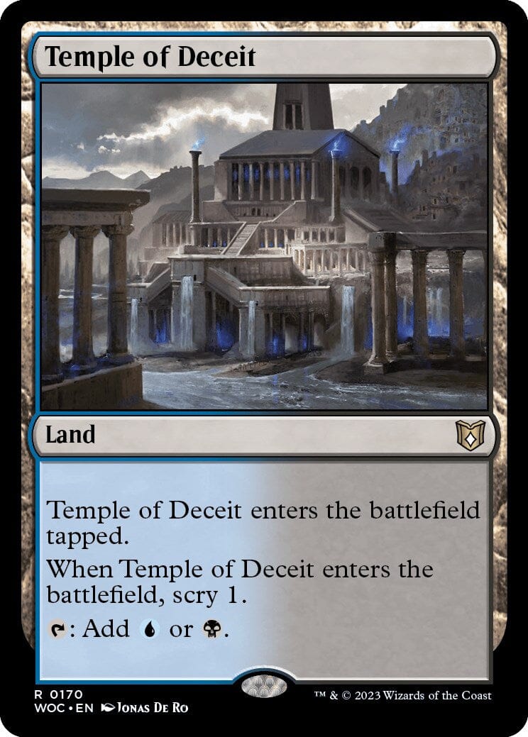 Temple of Deceit [Wilds of Eldraine Commander] MTG Single Magic: The Gathering  | Multizone: Comics And Games