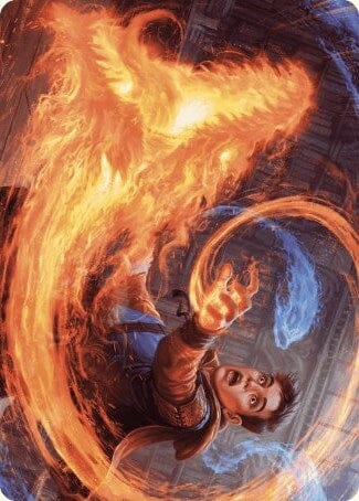 Frantic Firebolt Art Card [Wilds of Eldraine Art Series] MTG Single Magic: The Gathering  | Multizone: Comics And Games