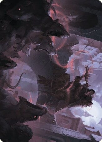 Gnawing Crescendo Art Card [Wilds of Eldraine Art Series] MTG Single Magic: The Gathering  | Multizone: Comics And Games