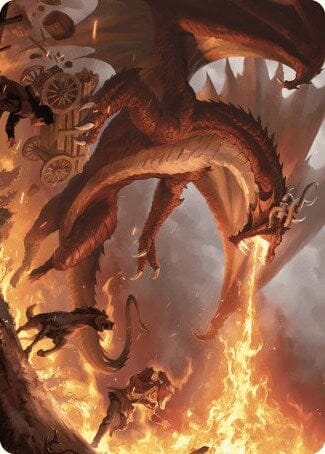 Realm-Scorcher Hellkite Art Card [Wilds of Eldraine Art Series] MTG Single Magic: The Gathering  | Multizone: Comics And Games