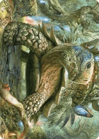 Blossoming Tortoise Art Card [Wilds of Eldraine Art Series] MTG Single Magic: The Gathering  | Multizone: Comics And Games
