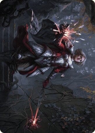 Rowan, Scion of War Art Card (31/81) [Wilds of Eldraine Art Series] MTG Single Magic: The Gathering  | Multizone: Comics And Games
