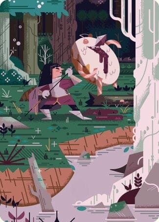 Stab Wound Art Card [Wilds of Eldraine Art Series] MTG Single Magic: The Gathering  | Multizone: Comics And Games