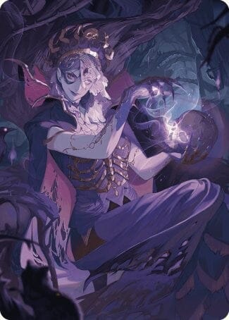 Necropotence Art Card [Wilds of Eldraine Art Series] MTG Single Magic: The Gathering  | Multizone: Comics And Games
