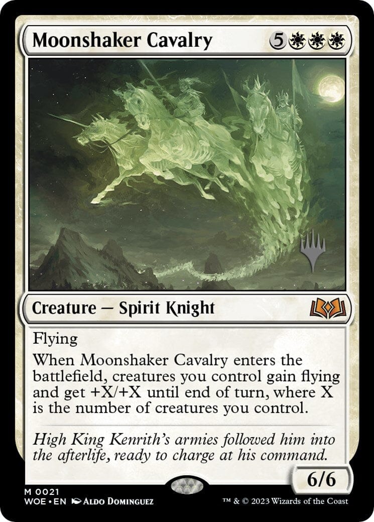 Moonshaker Cavalry (Promo Pack) [Wilds of Eldraine Promos] MTG Single Magic: The Gathering  | Multizone: Comics And Games