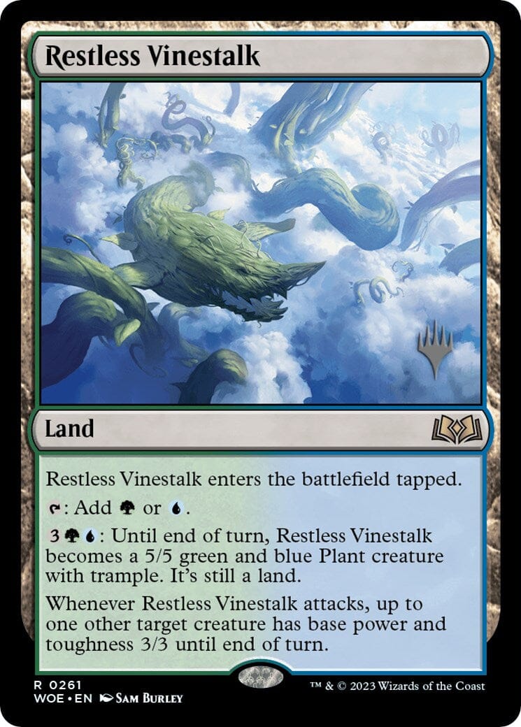 Restless Vinestalk (Promo Pack) [Wilds of Eldraine Promos] MTG Single Magic: The Gathering  | Multizone: Comics And Games