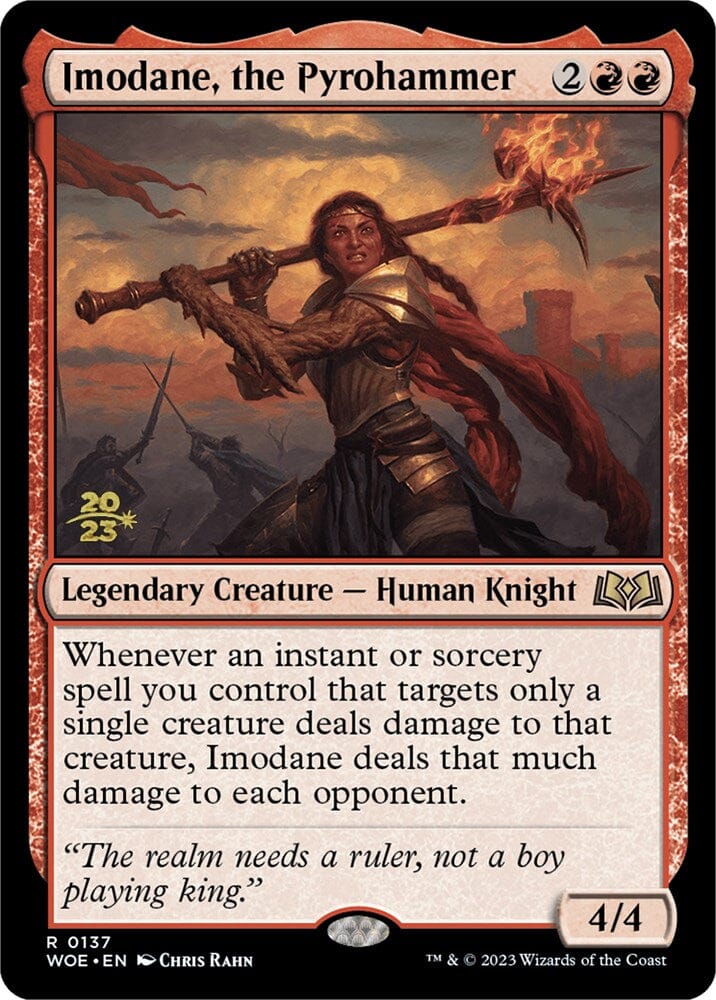 Imodane, the Pyrohammer [Wilds of Eldraine Prerelease Promos] MTG Single Magic: The Gathering  | Multizone: Comics And Games