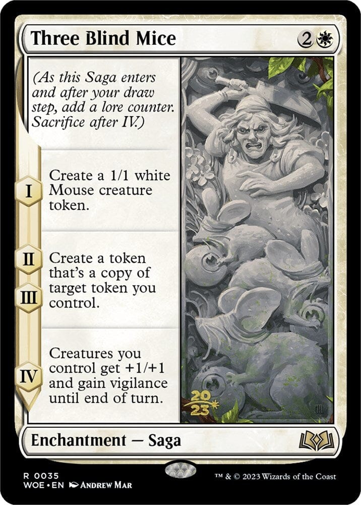 Three Blind Mice [Wilds of Eldraine Prerelease Promos] MTG Single Magic: The Gathering  | Multizone: Comics And Games