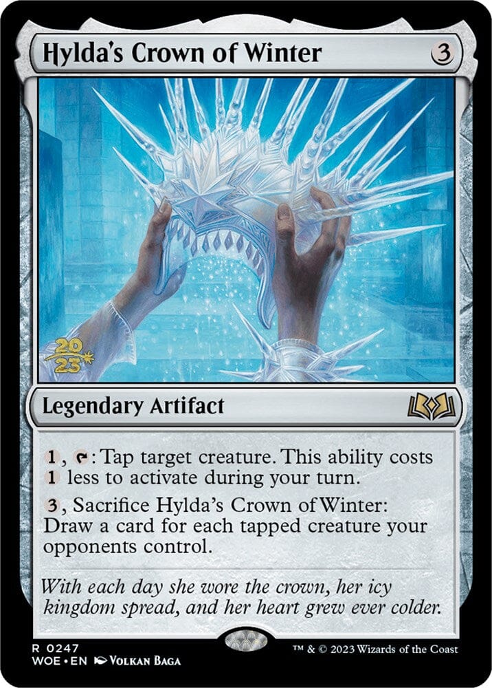 Hylda's Crown of Winter [Wilds of Eldraine Prerelease Promos] MTG Single Magic: The Gathering  | Multizone: Comics And Games