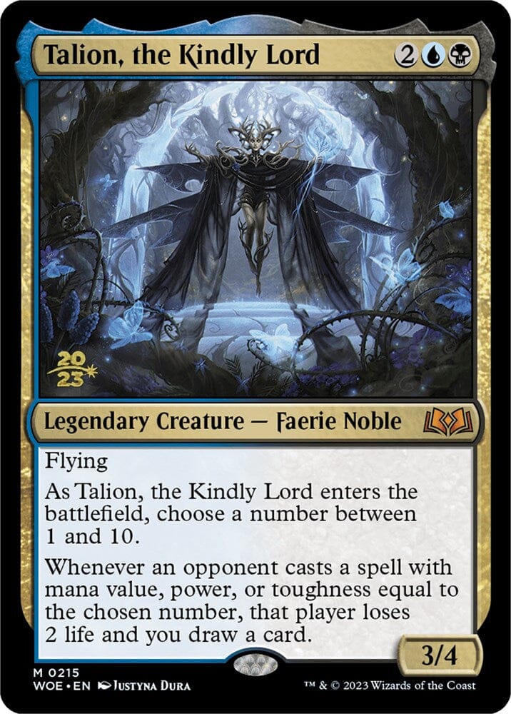 Talion, the Kindly Lord [Wilds of Eldraine Prerelease Promos] MTG Single Magic: The Gathering  | Multizone: Comics And Games