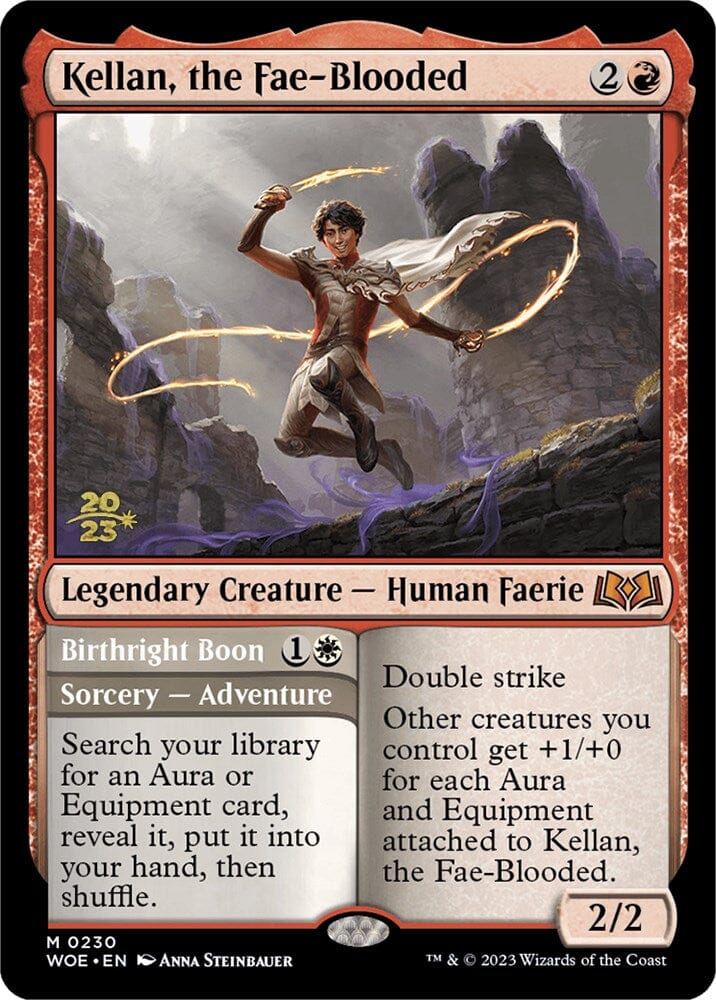 Kellan, the Fae-Blooded [Wilds of Eldraine Prerelease Promos] MTG Single Magic: The Gathering  | Multizone: Comics And Games